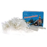 Гирлянда светодиодная "Шнур" S0700-050/DTA Многоцветная (RGB) 220В 50шт/7м IP20 "Снежинки" картинка 
